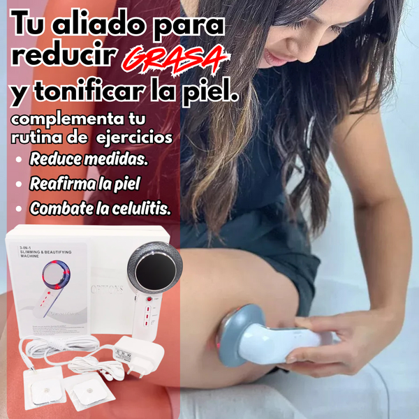 Masajeador Ultrasonido 3 en 1 de Cavitación.
